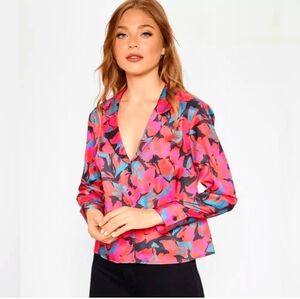 Colorful flower blouse